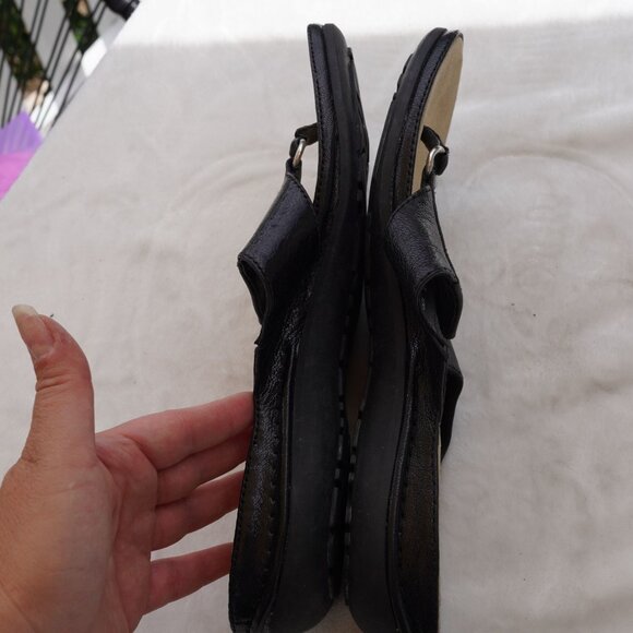 Rockport Black Leather Thong Sandals Size 10‎ Comfort Flip Flops - Picture 6 of 7